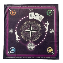 Tapis divinatoire violet - 60*60cm